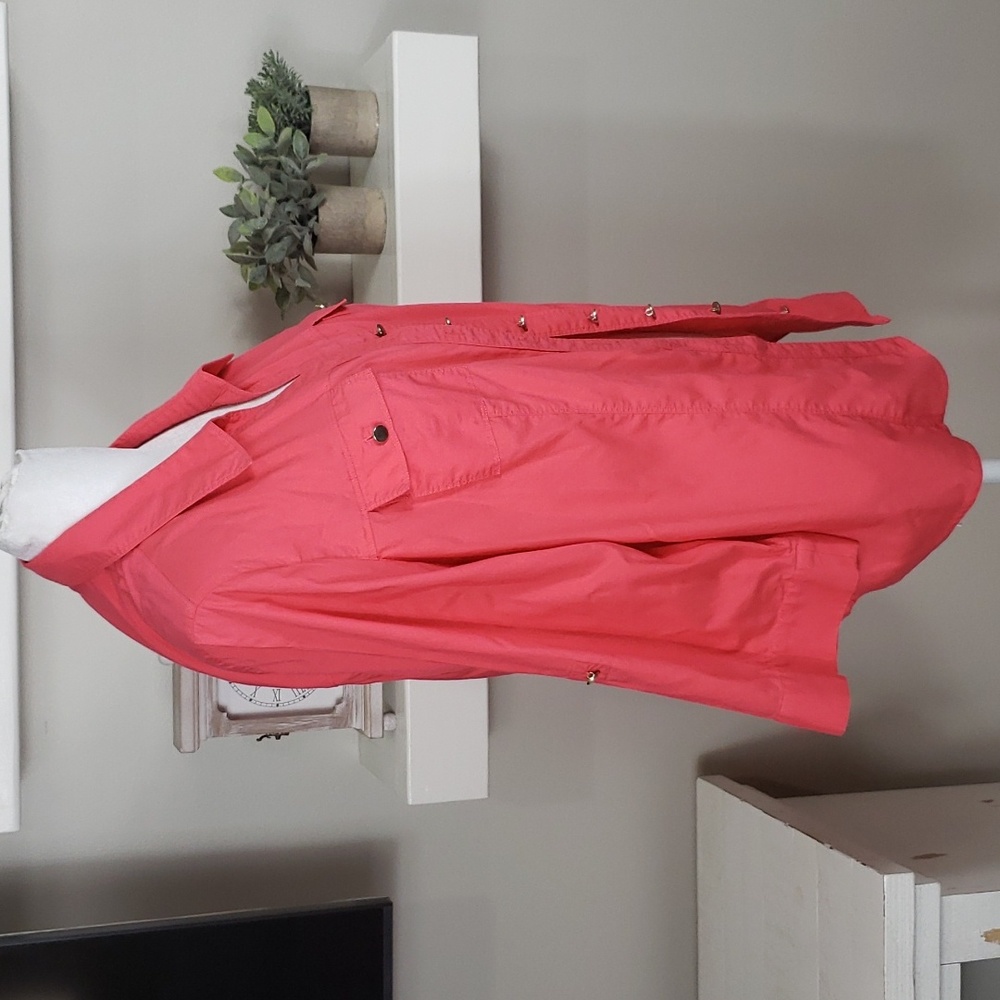 CJ Banks Long Sleeve Button Front Shirt - Picture 3 of 7